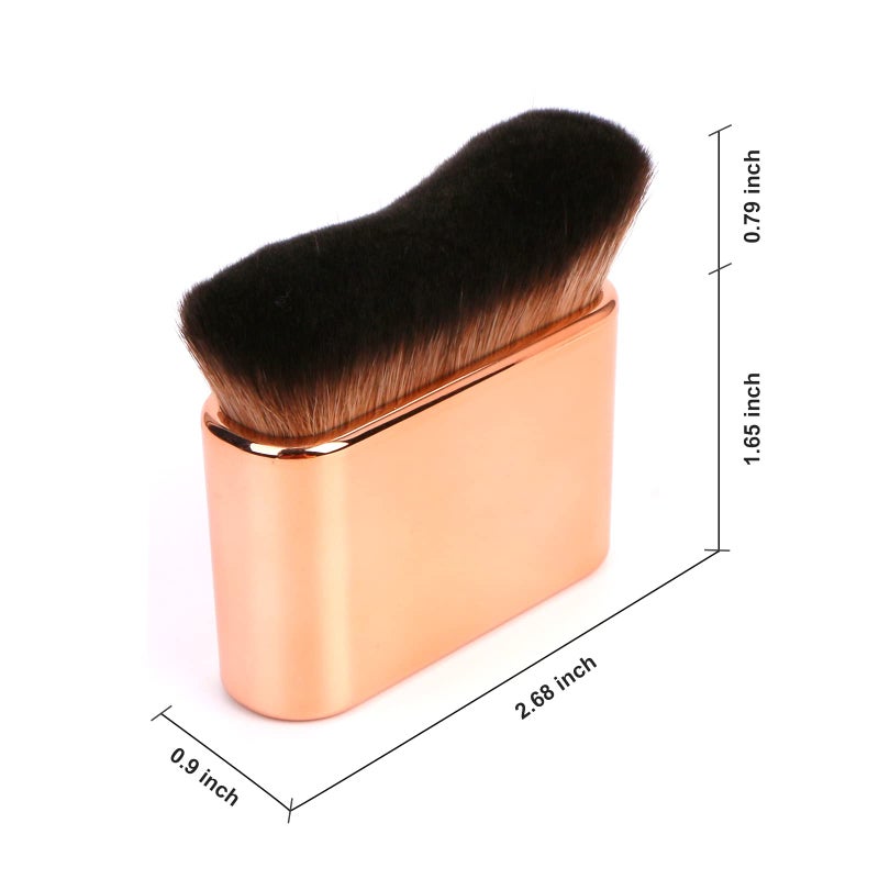 Yoseng Self Tan Brush - Rose Gold Kabuki Brush for Body, Face & Hands - Vegan, Streak-Free Application, Multi-Use for Self Tanner, Sunscreen, Body Lotion - Image 2