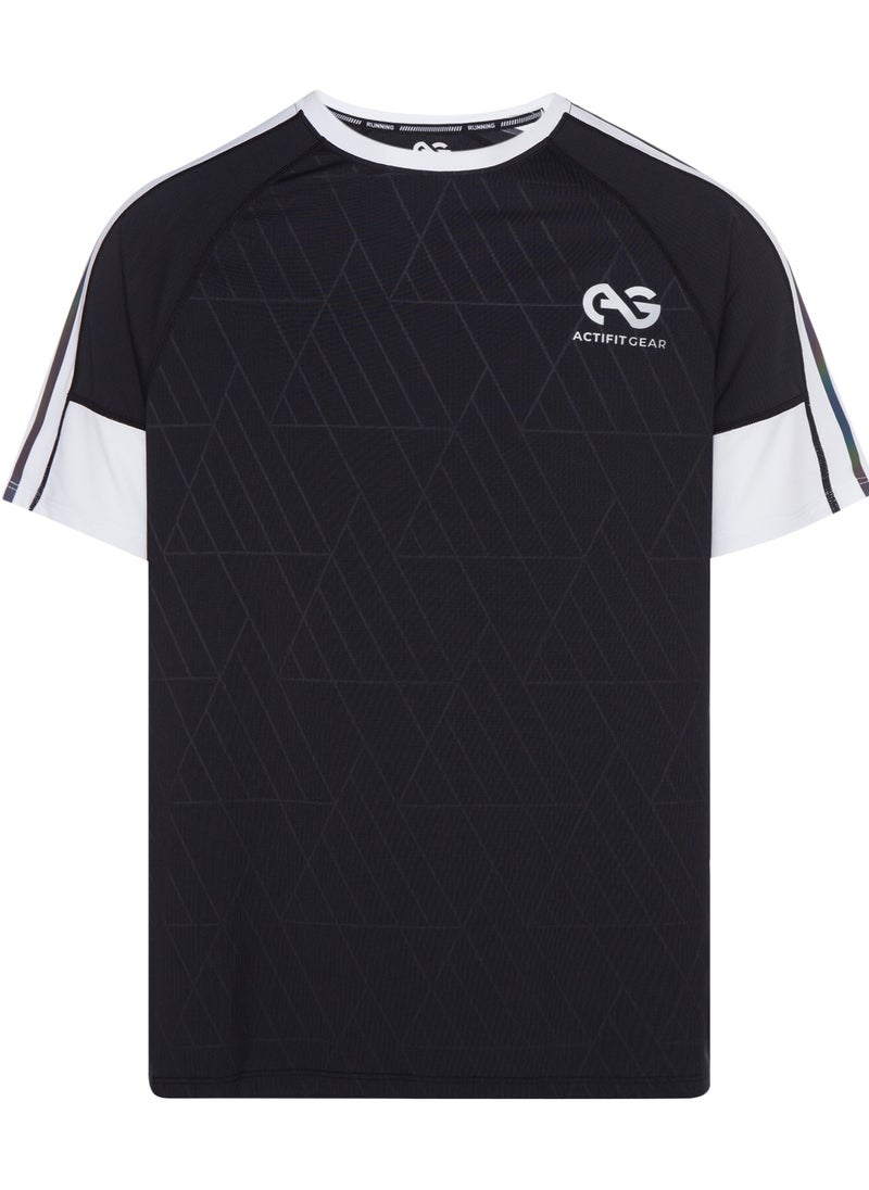 Actifit Gear Men's Quick Drying Gym Essential Running Breathable Fitness Workout T-Shirt  - Image 1
