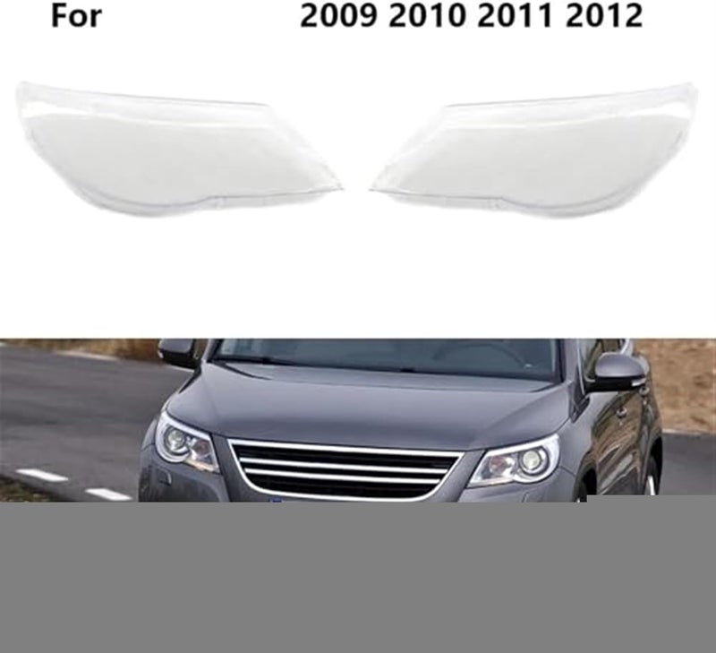 QASULER Headlamp Lens Cover for VW Tiguan - Image 2