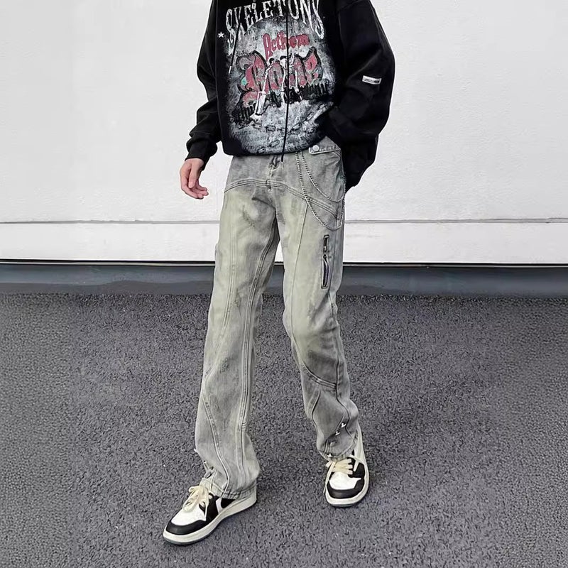 Unisex Casual Daily Denim Jeans - Image 2