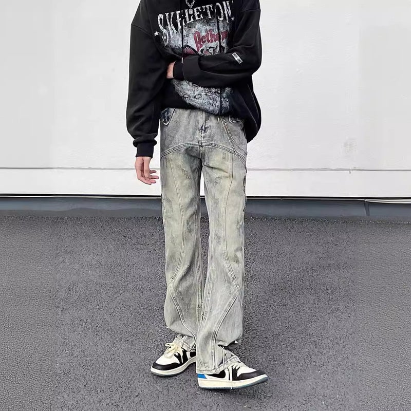 Unisex Casual Daily Denim Jeans - Image 5