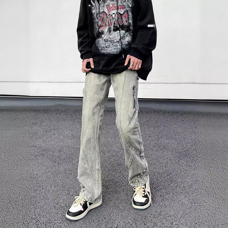 Unisex Casual Daily Denim Jeans - Image 4