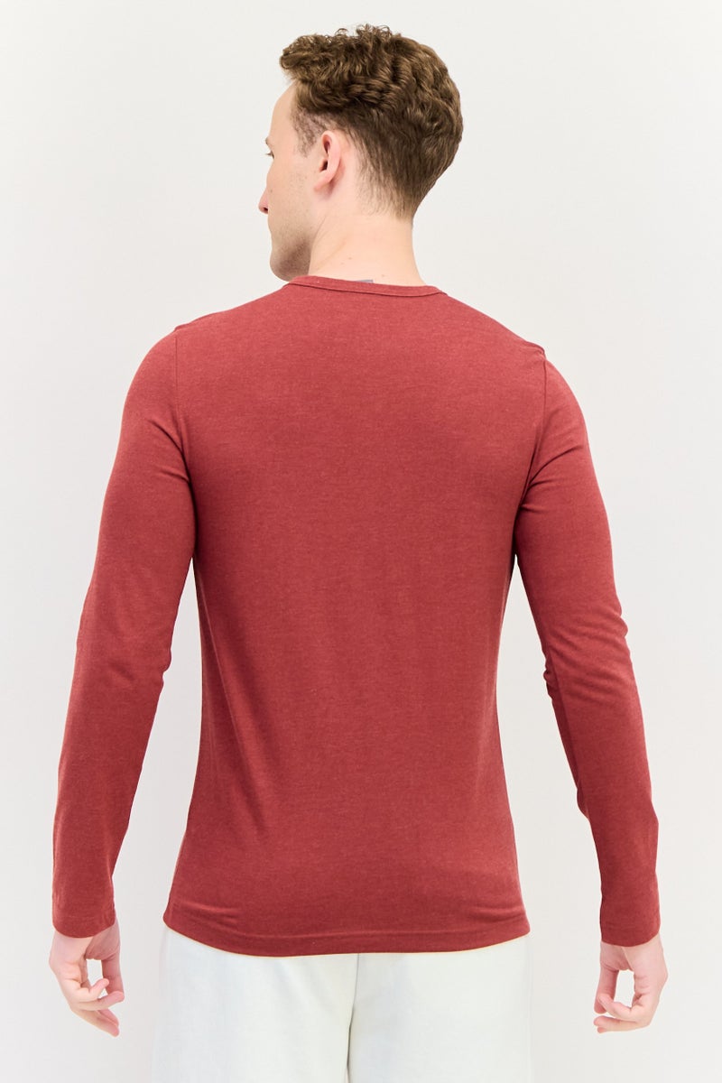 PUMA Men Sportswear Fit Long Sleeves Outdoor T-Shirt, Maroon - Image 3
