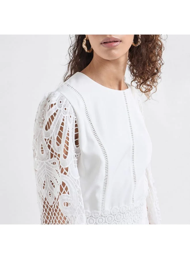 Splash FAV Lace Trimmed Dress
