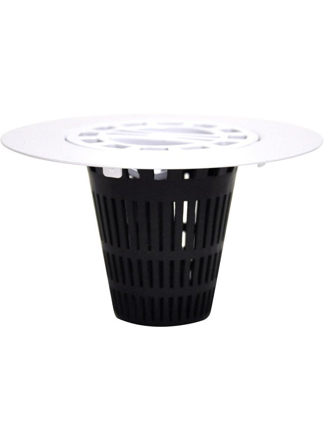 DANCO Hair Catcher for Stand-Alone Shower Drain Cover | 3-inch Shower Drain Openings | Strainer Snare | White - Image 1
