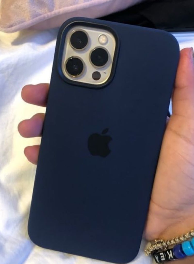 Silicone Case for iPhone 16 Pro Max – Soft-Touch Shockproof Slim Protective Cover with Soft Inner Lining, Camera Protection & Anti-Slip Grip -Blue - Image 2