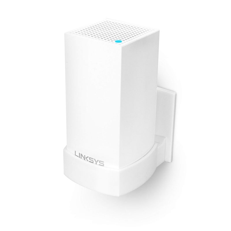 BRAINWAVZ Screwless Wall Mount for Linksys Velop Home WiFi Mesh Holder, No Tools Required, Easy to Install, No Mess, Strong VHB Adheasive Mount, White by Brainwavz - Image 1