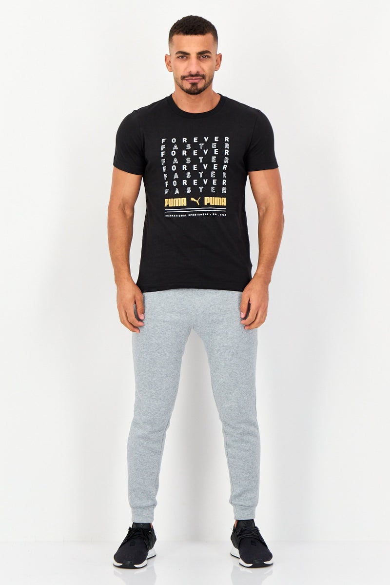 PUMA Men Sportswear Fit Short Sleeve Outdoor T-Shirt, Black - Image 2