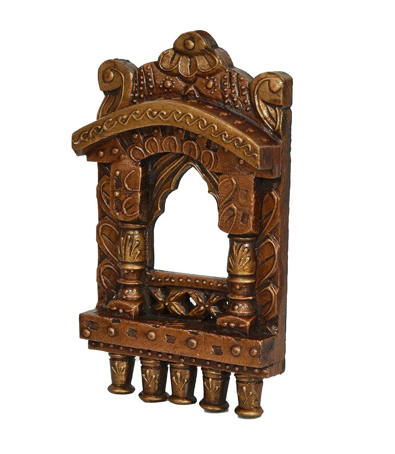 Rockshok Handcrafted Traditional JharokhaWall Hanging and Decorative for Wall Decor Room Decor Home Decor and Gifts 10 Inch Brown - Image 5