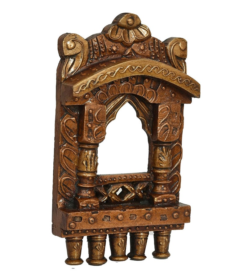 Rockshok Handcrafted Traditional JharokhaWall Hanging and Decorative for Wall Decor Room Decor Home Decor and Gifts 10 Inch Brown - Image 3