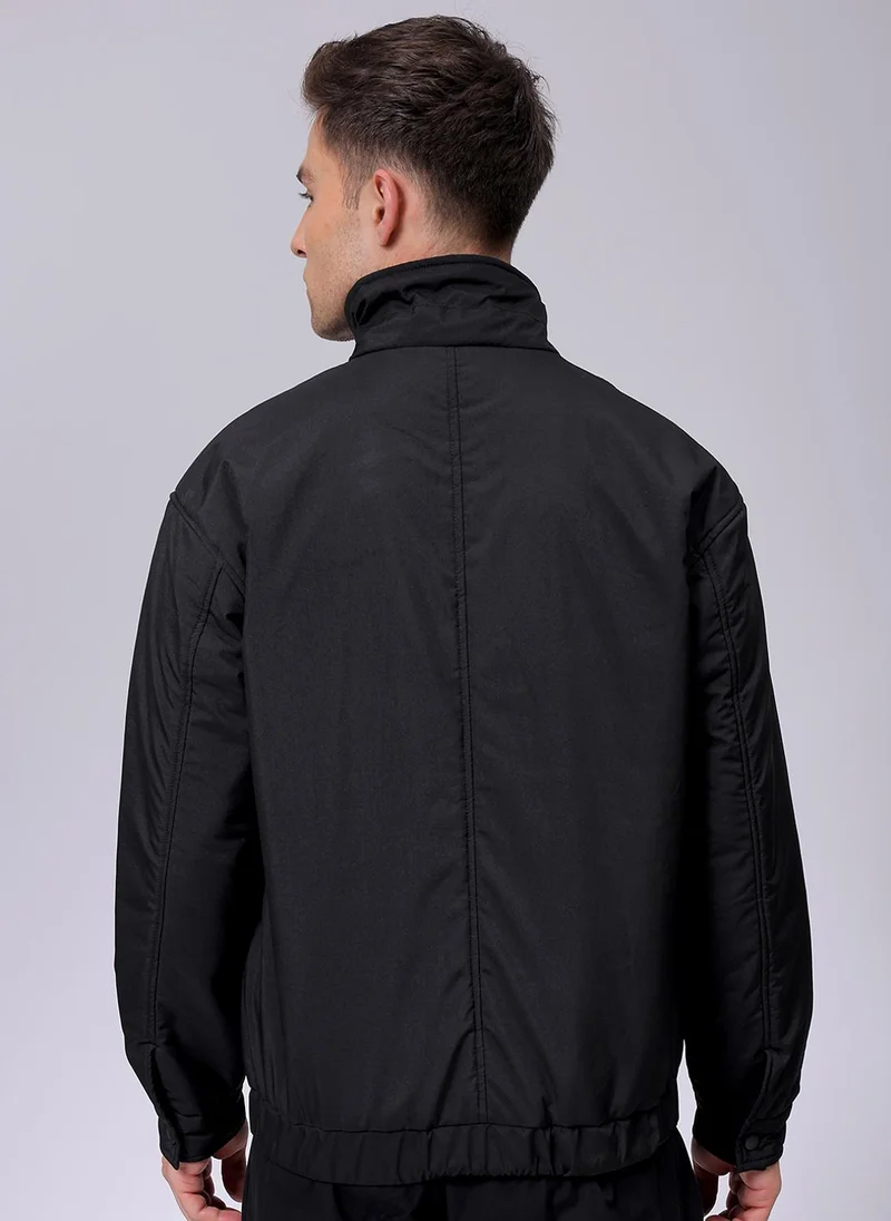 The Indian Garage Co Men Slim Fit Solid Puffer Jackets