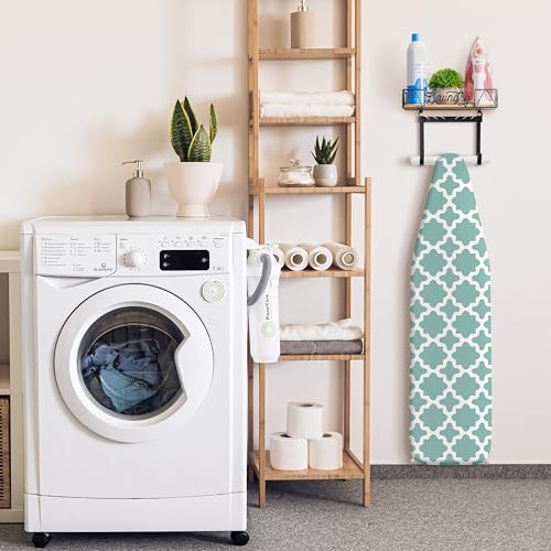 PERFNIQUE Ironing Board Holder Wall Mount, Ironing Board Hanger, Iron Board Wall Mount(T&V Shaped), Iron Storage, Laundry Room Organization&Farmhouse Laundry Room Decor - Image 5