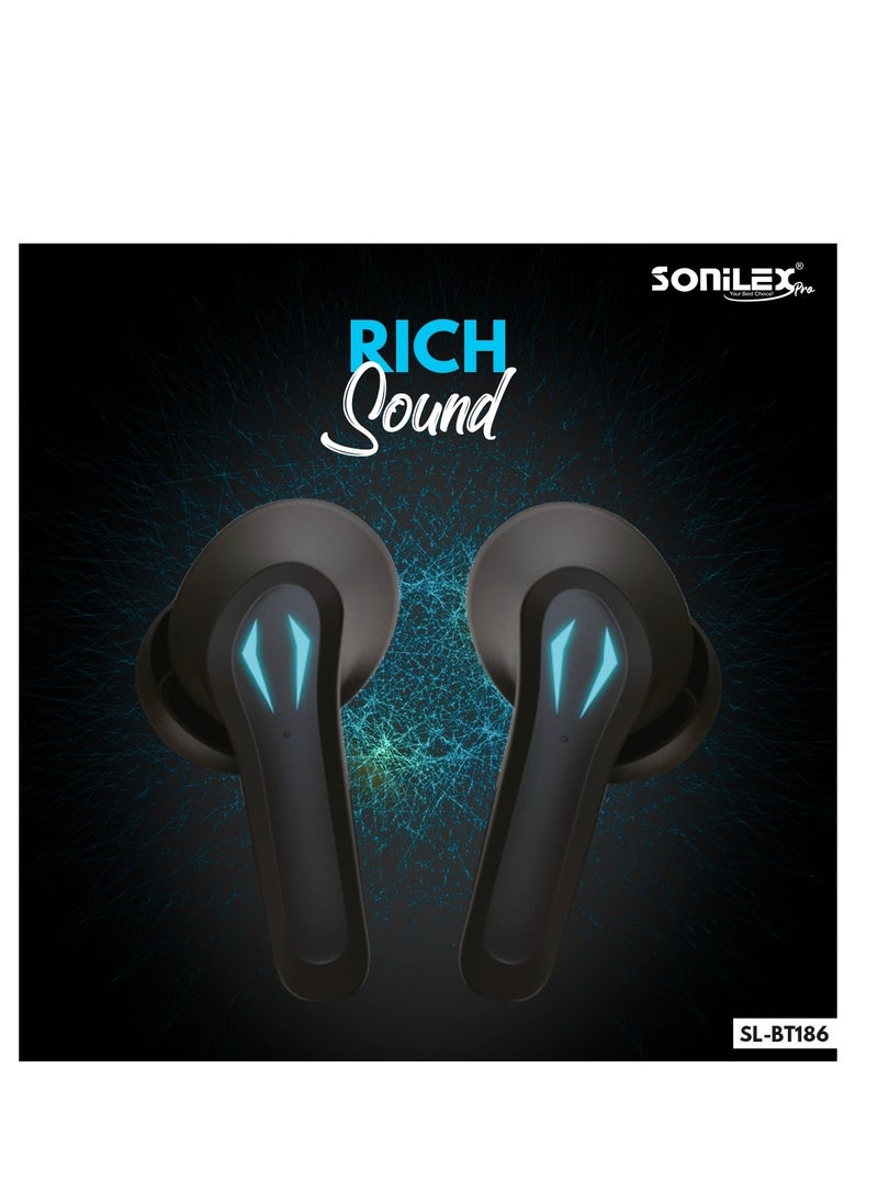 SOniLEX - Sonilex SL-BT186 Jawbeats  RGB light Gaming Wireless Earbuds - Image 1
