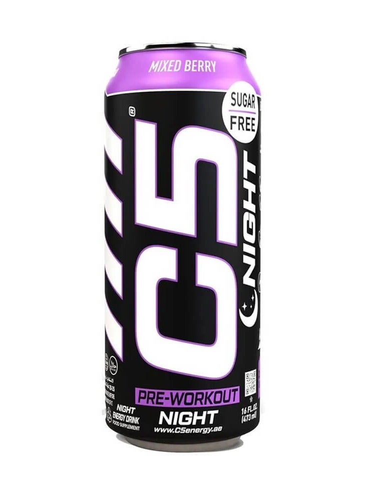 C5 NIGHT Sugar Free Mixed Berry 473ml Pack of 12 - Image 2