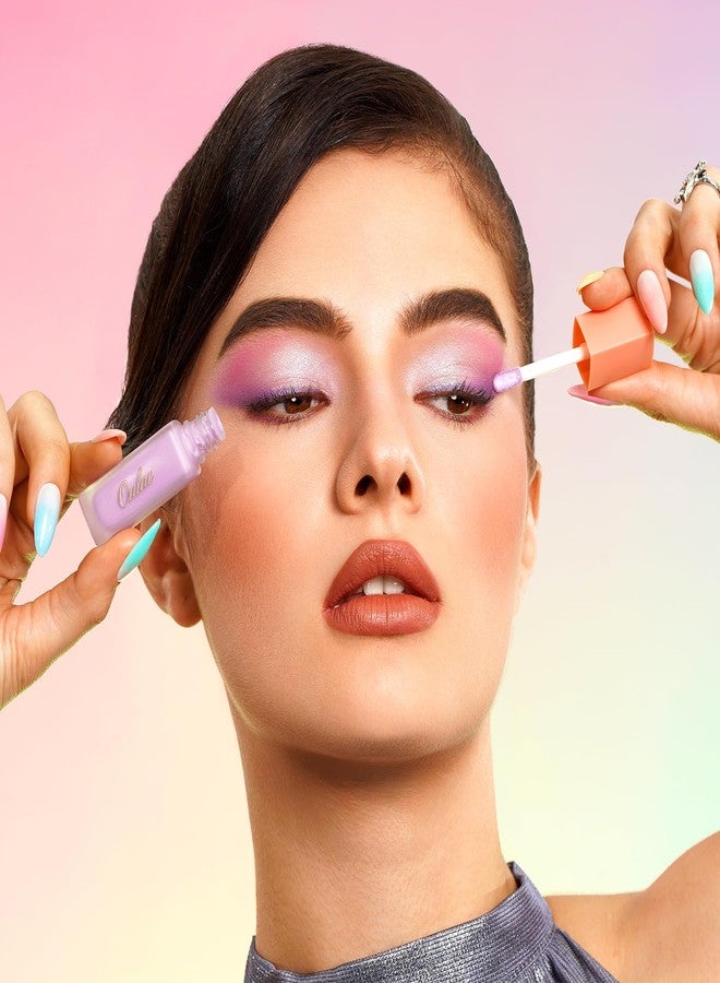 Oulac Liquid Eyeshadow Satin Finish - Multi-Use Purple Eyeshadow Primer & Liquid Blush | Blendable Smooth Eye Make-up, Crease-Resistant, Non-Greasy, Vegan, Cruelty-Free, Lavender Love (SA06) - Image 3