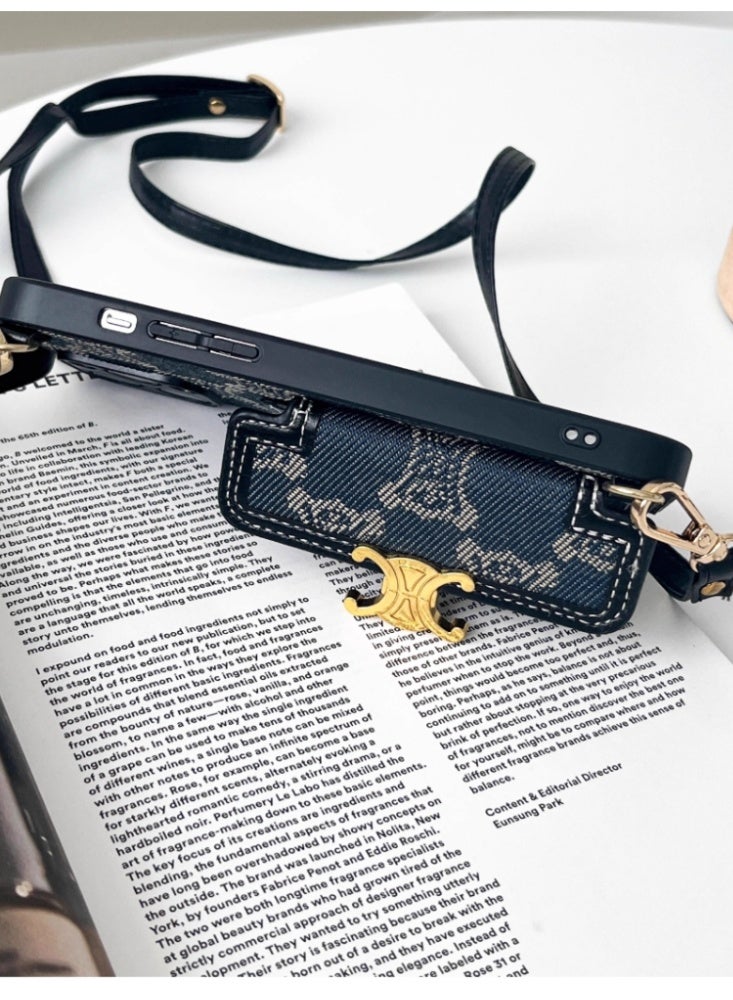 Suitable for iPhone 14 Pro Max Phone Case, All Inclusive Lens, High-end Card Insertion Backpack Style - Image 4