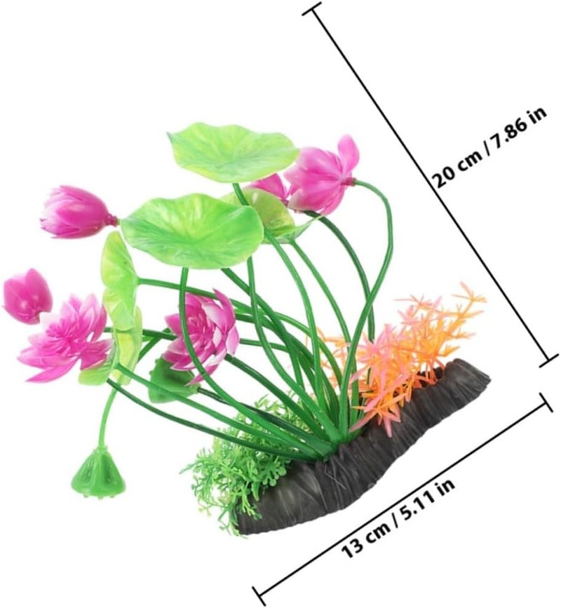 Artificial Aquarium Plants Water Grass 2pcs Simulation Aquatic Plant Decor Fish Tank Landscaping Ornament for Freshwater and Saltwater Tanks - Image 2