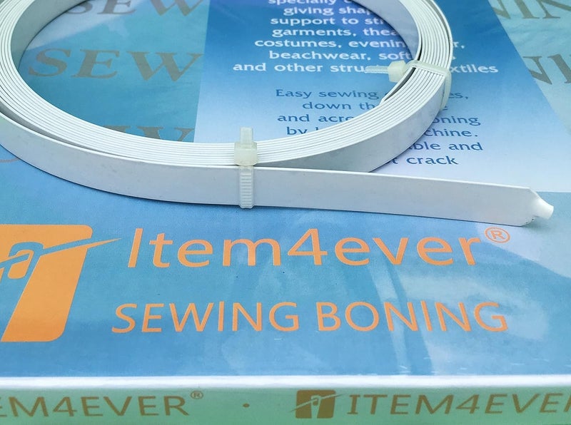 item4ever 5.5 Yards of White Spring Steel Boning (1/2") - Image 2