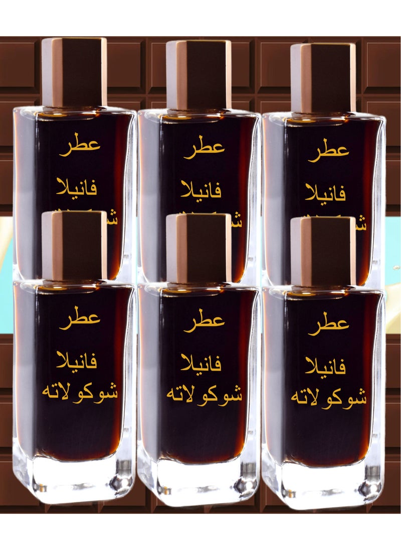 بيرون 6 قطع عطر فانيلا شوكولاته 100 مل EDP