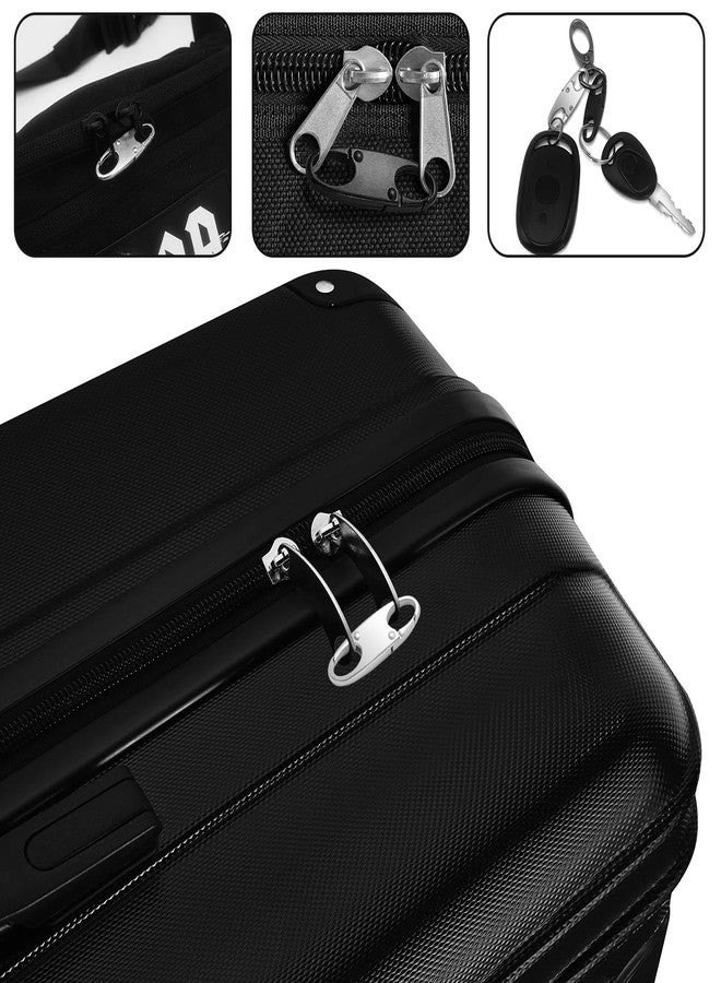 oxt Small Carabiner Clips, Mini Carabiner, Premium Carabiner Clip, Carabiner, Zipper Pull Replacement, Zipper Lock, SmallCarabiner Upgraded, ZipperClips Anti Theft (4P Black) - Image 2
