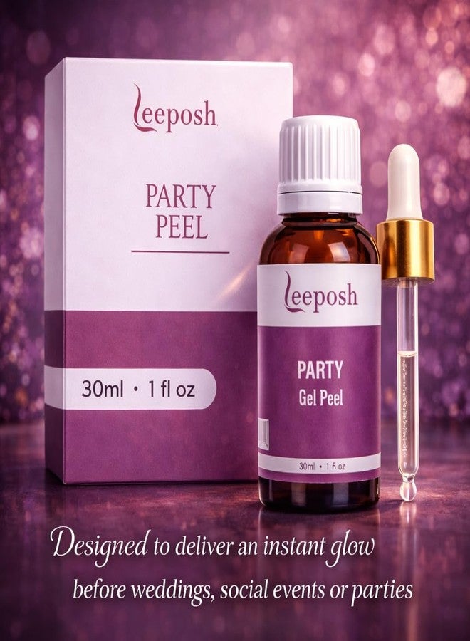 Leeposh Party Insta Glow Gel Peel 30ml | Exfoliating Peel for Smoother, Radiant-Looking Skin | Quick Glow Skincare Peel - Image 2