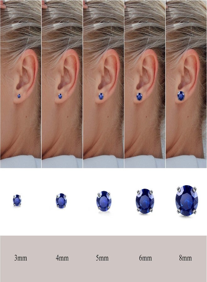 Top Plaza 12 Pairs Stud Earrings Set for Women 316L Surgical Hypoallergenic Stainless Steel Earrings Birthstone CZ Cubic Zirconia Stud Earrings for Women - 3mm - Image 4