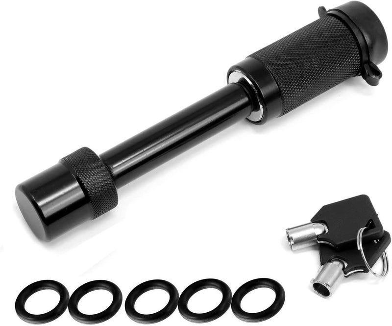 eVerHITCH USA American Black Metal Flag Hitch Cover (Fits 2.5" Receiver, Black with Hitch Lock) - Image 4