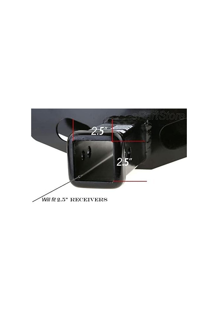 eVerHITCH USA American Black Metal Flag Hitch Cover (Fits 2.5" Receiver, Black with Hitch Lock) - Image 3