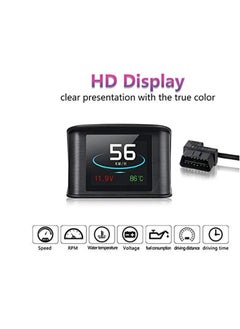 Generic Car HUD Head Up Display Smart Digital Speedometer with OBDII/EUOBD Port LED Display OBDII Scanner Diagnostic Tool  - Image 2