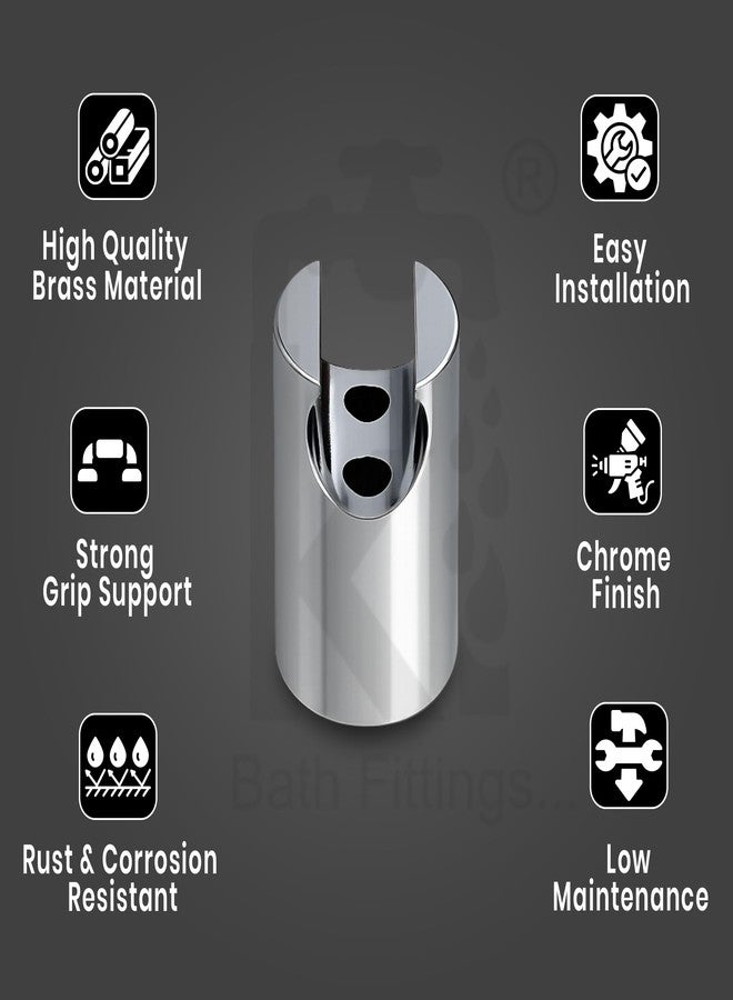 KI BATH FITTINGS Multi-Purpose Wall Mounted Hook for Faucet & Hand Shower | Health Faucet Holder | Silver (Pack of 1) - Image 3