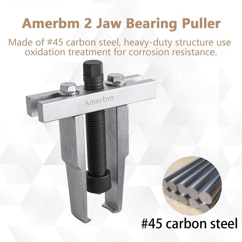 Amerbm Store Two Jaw Bearing Puller Remover 30mm - 90mm Adjustable Puller Tool for Special Design for Narrow Spaces Removal Small Bearing or Gears - Image 2