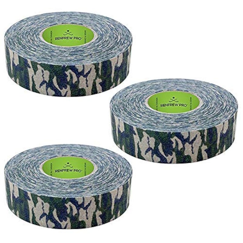 Patterned Hockey Tape, 1" Wide (3pk, Camo, 25m)