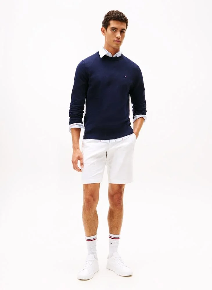 Tommy Hilfiger White Casual Chino Shorts for Men | Best Price UAE