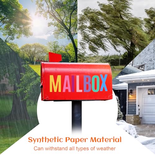 AZUREAL 1000 Piece 20 Sheet Letter Sticker, 2 Inch Large Alphabet Stickers, Self Adhesive Vinyl Letter Stickers, Waterproof Alphabet & Number Sticker for Mailbox, Window, House Number Sign, Address Number - Image 5