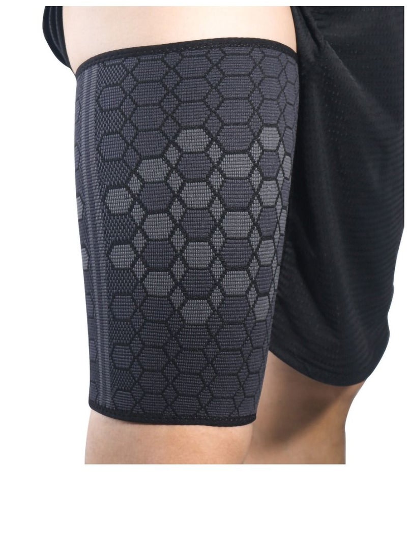 Generic - Thigh Compression Sleeves, Hamstring Upper Leg Brace for Men & Women- Pain Relief & Recovery - Great for Running, Basketball, Football - Breathable (Large) - Image 1