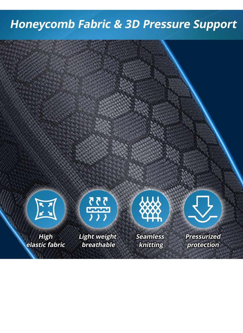 Generic - Thigh Compression Sleeves, Hamstring Upper Leg Brace for Men & Women- Pain Relief & Recovery - Great for Running, Basketball, Football - Breathable (Large) - Image 1