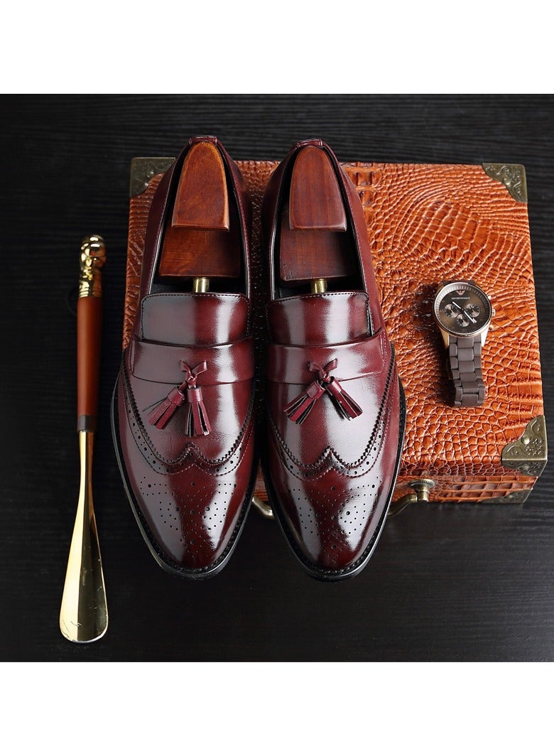 Shougu New Men's Business Leather Shoes 