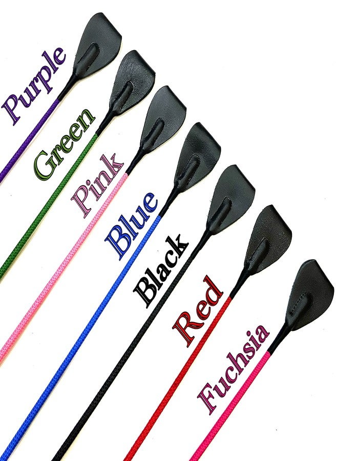 Pets Triangle 28 Inches Genuine Leather Braided Stick Ideal Dog Walking and Dog Training. Braided Handle is Comfortable, Yet Extremely Durable and Will Not Become Slippery(Black) - Image 5
