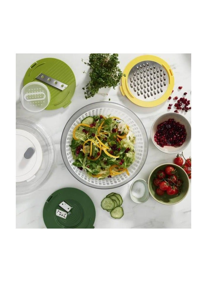 Joseph Joseph Multi Prep 4 Pieces Preparation Set With Salad Spinner Spiralizer Slicer And Grater - Image 2