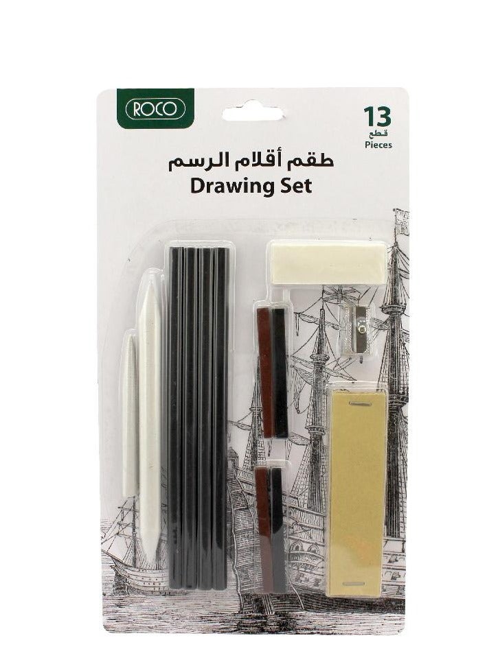Roco Charcoal Pencil Drawing Set