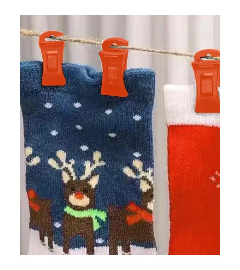 50 Pcs Sock Clips And Clothes Clips Set Laundry Partner Keeping Socks Securely Matched And Dry In Washing Machine Dryer And Clothes Rack Clothes Pins - Image 5