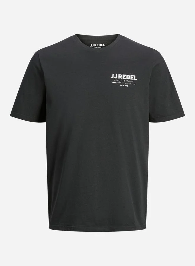 JJ Rebel by Jack & Jones Printed Crew Neck T-Shirt