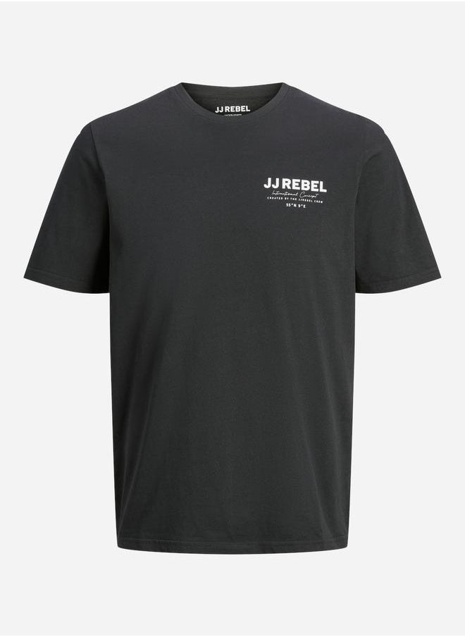 JJ Rebel by Jack & Jones Printed Crew Neck T-Shirt 