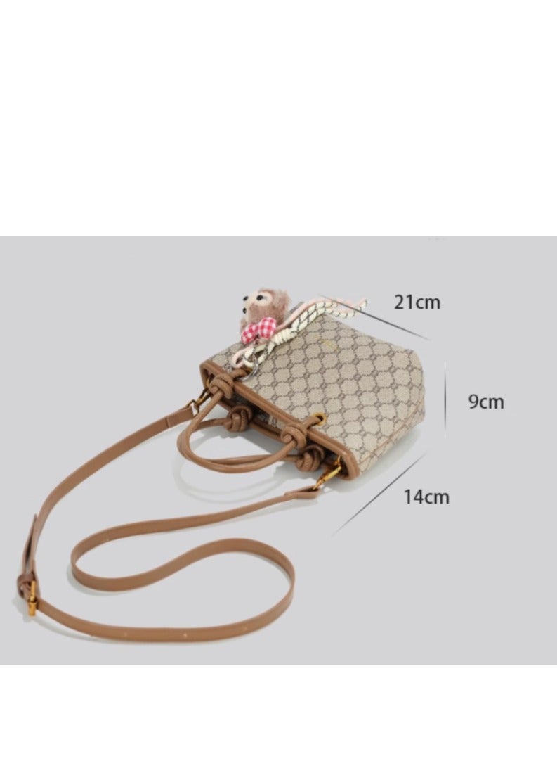 سيكاي Female High-End Light luxury Niche Retro Small Tote Crossbody Bag - Image 2