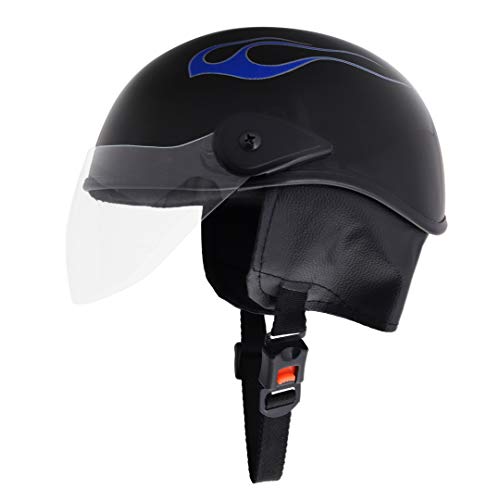 Sage Square Multi-Purpose Half Helmet for Men, Women (Small, Black Glossy Sticker Design 5) (Non-Motorized) - Image 2