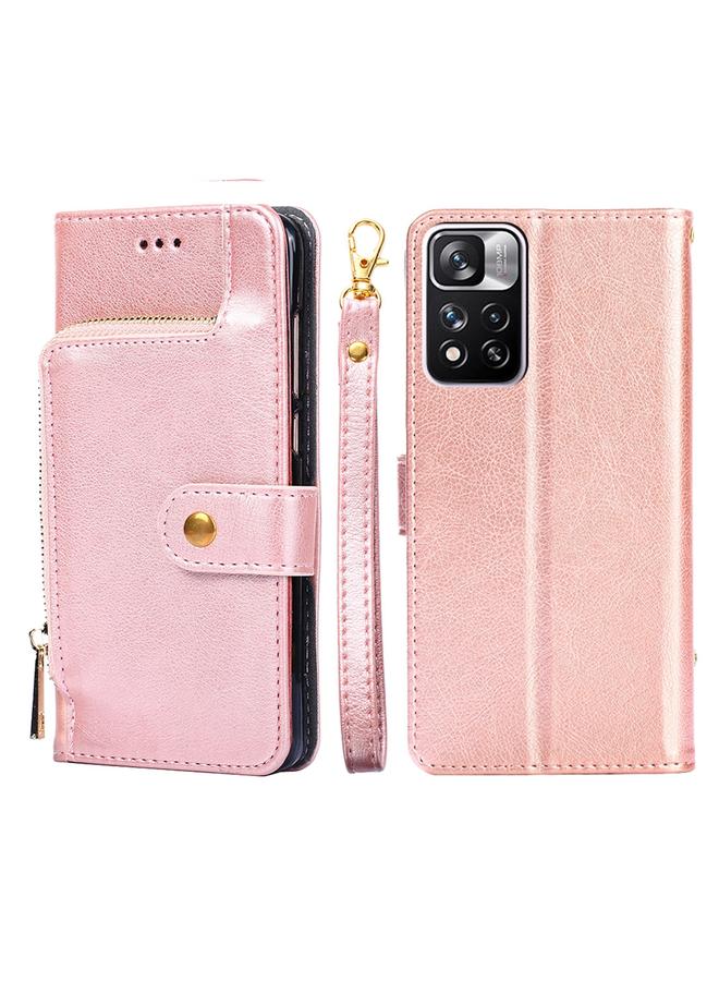 Case For Xiaomi Redmi Note 11 Pro 5G/Note 11 Pro+ 5G Zipper Bag PU + TPU Horizontal Flip Leather Phone Case