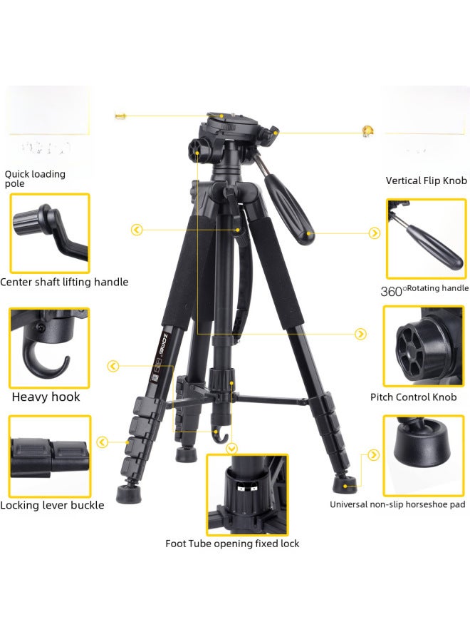 Zomei Tripod Q188 Photography Camera Slr Camera Bracket Mobile Phone Live Support Projector Fill Light Frame - Image 3