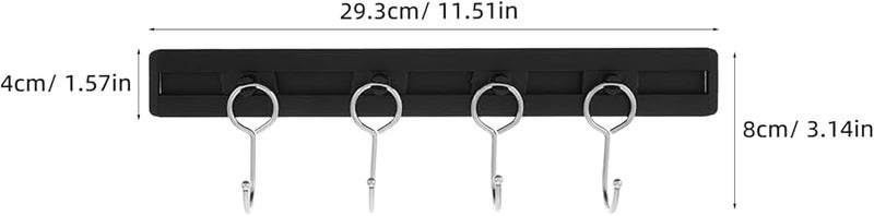 Stainless Steel Rotating Hooks Kitchen Utensil Rack Pot Pan Hanger Organizer - Image 3