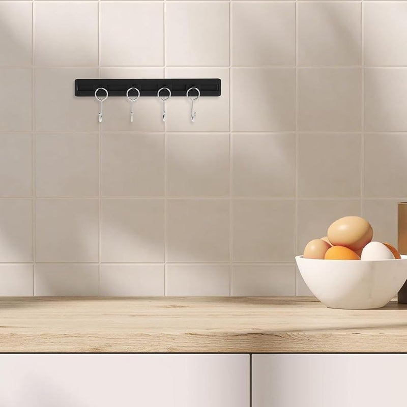 Stainless Steel Rotating Hooks Kitchen Utensil Rack Pot Pan Hanger Organizer - Image 5