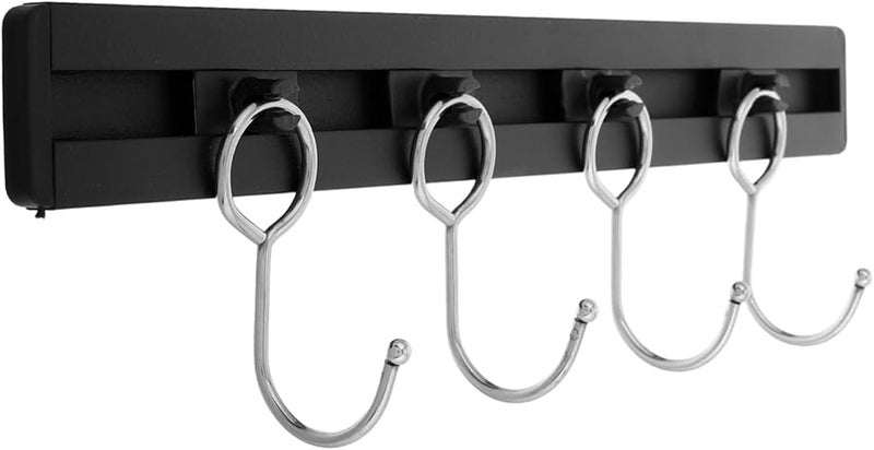 Stainless Steel Rotating Hooks Kitchen Utensil Rack Pot Pan Hanger Organizer - Image 2